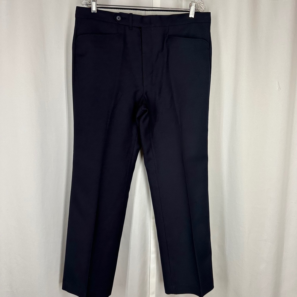Vintage 70s Levi's Action Slacks Sta-Prest Navy Pants 35x29.5 Menswear
